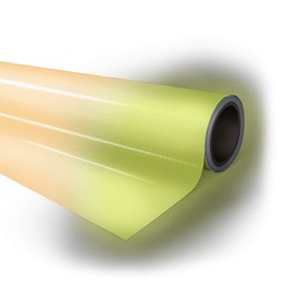 VViViD DECO65 Glow in The Dark Orange Luminous Finish Self-Adhesive Craft Vinyl 12" x 5ft Roll