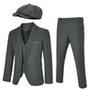 Men's 4 Piece 1920s Suit One Button Vintage Suit,Jacket Vest