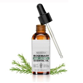 Rosemary Mint Hair Growth Oil, Organic Rosemary Hair Regrowth Essential Oil Hair Loss Serum, Scalp Massage Activate Hair Follicle Strengthen Hair Roots