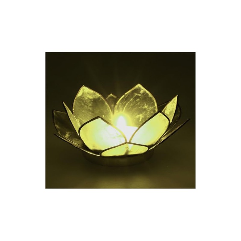 GURU SHOP Lotus Tea Light Shell 11 x 4 cm
