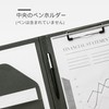 Binder A4 Clipboard Folder, Bi-Fold PU, Conference Pad Clip File,