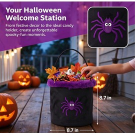 Halloween Trick or Treat Basket, Black