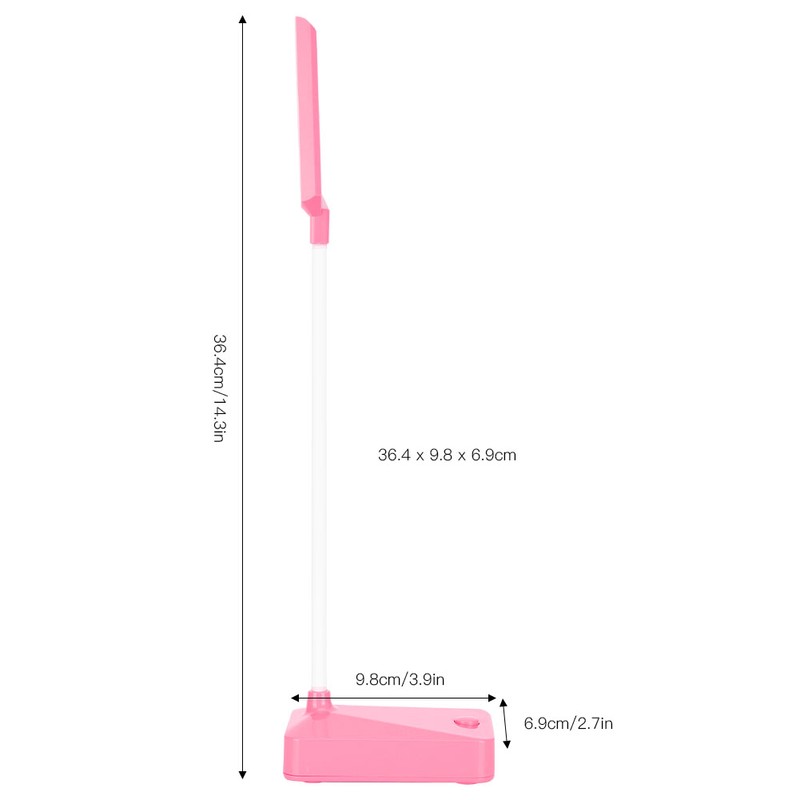 2 Sets LED Desk Lamp Pink Flexible Gooseneck Foldable Home