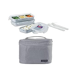 Lock&Lock Set de Lonchera con contenedores con cubiertos