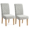 2PCS Dining Chair Covers, Thickened Jacquard Anti-Cat Scratch Stretch Dining