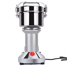 700g Grain Mill Grinder, 1300W Electric Grain Corn Flour Stand Grinder, Stainless Steel Food Powder Grinder for Spice Herb Wheat Coffee Beans, 28000RPM High Speed 30-300 Mesh Detachable Blade
