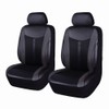 Flying Banner Car Seat Covers 2 Front Seats Leather Splicing
