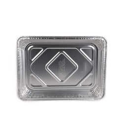 EcoQuality Half - Size Deep Steam Table Oblong Roaster Aluminum Foil Pan [75 Pack] - Perfect for Catering, Restaurants, Carry Out, Togo, Roasting Pan, Oven Pan, Baking Pan, Heavy Duty (168 oz)