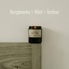 Vela Aromática ROURE Dark Amber – Cera de Soja, Mecha