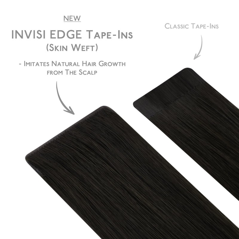 WENNALIFE Invisi Edge Tape in Hair Extensions Human Hair, 16