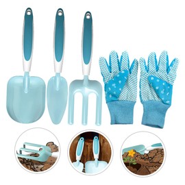 Sosoport 1 Set Garden Tool Set Tools Gardening Supply Garden Shovel Gardening Small Shovel Gardening Metal Rake Shovels for Gardening Digging Gardening Rake Storage Polyester Cotton Child