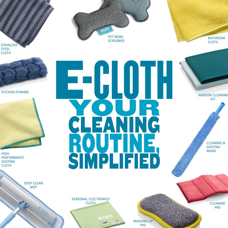 EE-Cloth Washing Up Pad, Premium Microfiber Non-Scratch Kitchen Dish Scrubber