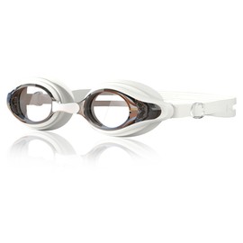 ACGXIXT Unisex Adult Anti-Fog Racing Swim Goggles for Men and Women Adjustable Strap for Superior Comfort (Bright-White)