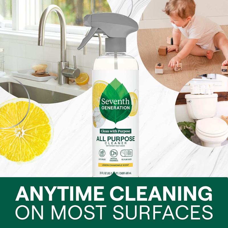 Seventh Generation All Purpose Cleaning Spray Surface Cleaner Lemon Chamomile