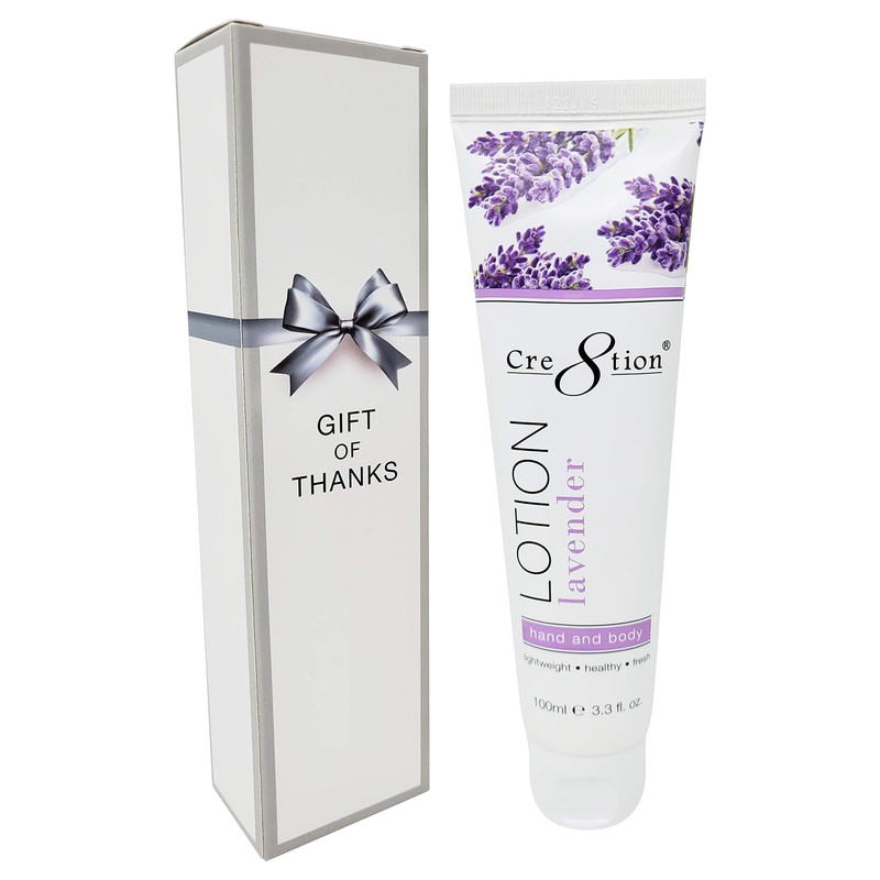 Cre8tion Premium Hand and Body Lotion, Made in Korea (Lavender)