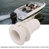 2in Through Hull Fitting Straight Drain Hose Polypropylene Inner Beam