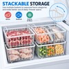 4 Pack Stackable Chest Freezer Organizer Baskets – Metal Wire