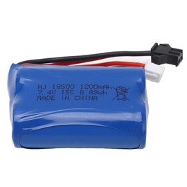 7.4V 1200mAh RC LiPo Battery 8.88Wh Remote Control Car Lithium Battery With SM 2P Plug for RC Crawler Cars