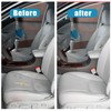 Priprilod Gray Leather Perforated Driver Side Bottom Replacement Seat Cover