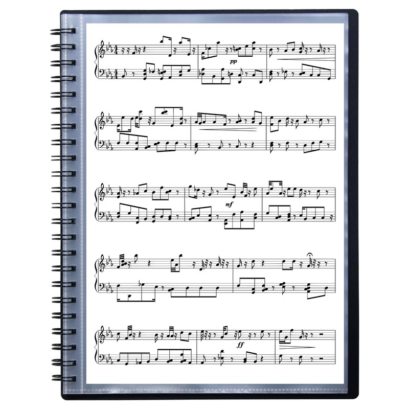 eco-eco A4 50% Recycled 20 Pocket Fold Flat Spiral Bound