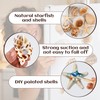 Natural Seashell Fridge Magnets 8PCS, Starfish Shell Refrigerator Magnets