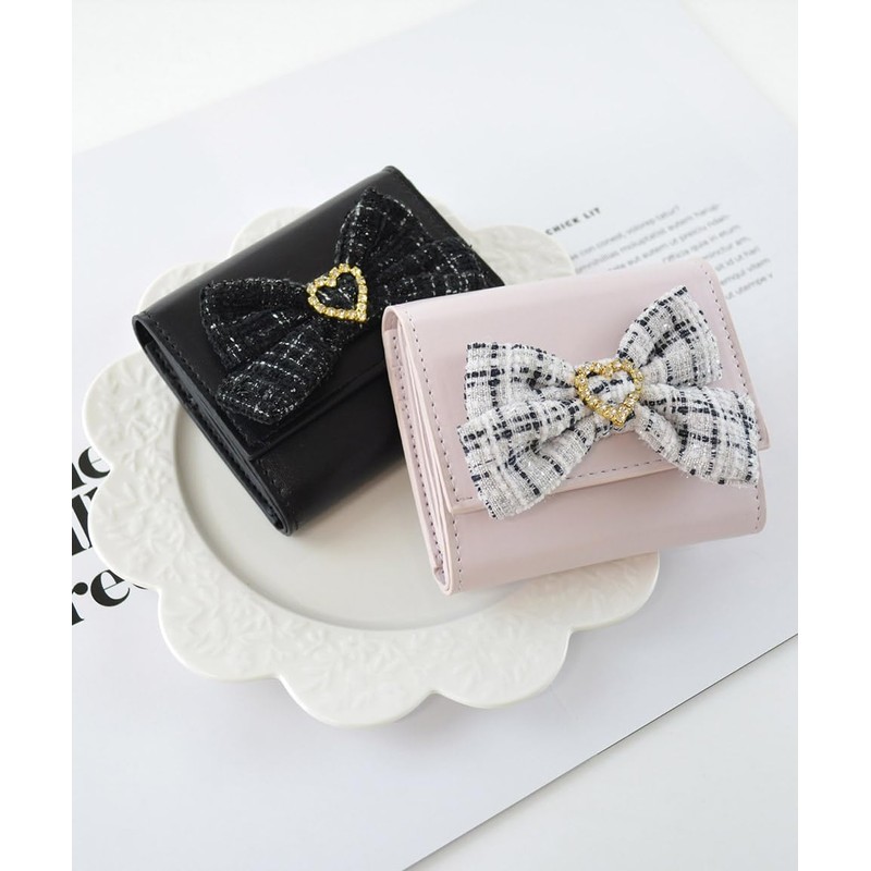 SecretDoor 33142-16 Pink Trifold Wallet, Women's, Mini Wallet, Small Trifold