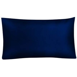 R.T. Home - Egyptian Luxury Extra Long Cotton Hotel Quality Pillowcase 50x70CM (Pillow Case 50 70) Zipper Type 500 Thread Count Sateen Weave Dust Mite Resistant Midnight Navy Pillow Cover 50*70CM