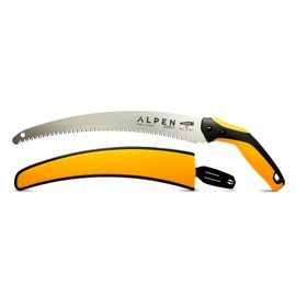 Alpen Bernina 6350 Fixed Curved 330mm Blade Saw with Belt Clip Holster cuts 160mm Hardened Teeth Made in Sweden Pruning Work Vineyards Landscaping Gardening Replacement Blade BERNINA6350/1