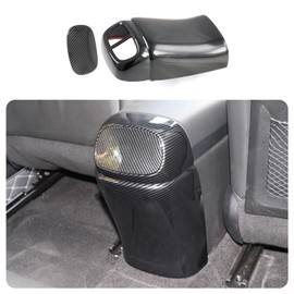 KELEIMAI Car Accessories Fit for Hyundai Elantra 2021 2022 2023 2024 Rear seat air Conditioning air Outlet Anti Kick Decorative Sticker Without air Outlet (Without air Outlet:Carbon Fiber) 2PCS ABS