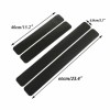 Black Carbon Fiber Scuff Plate Door Sill Cover Panel Step
