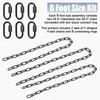 Otoolling Porch Swing Hanging Chain, Black