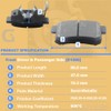 GuuYebe 8 PCS Brake Pads Front and Rear Kit, For