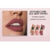 Set 6 Labiales Mate Marrón Rojo Larga Duración W