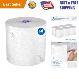 6 Rolls of Absorbent Scott High-Capacity Towels - White for Restrooms & Kitchens