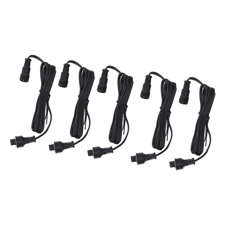 5pcs 4.9ft Deck Light Extension Cable IP67 Waterproof Extension Cord