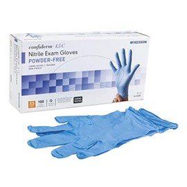 Mck46851310 - Exam Glove Mckesson Confiderm 4.5C Nonsterile Powder Free Nitrile Ambidextrous Textured Fingertips Blue Chemo Tested Large