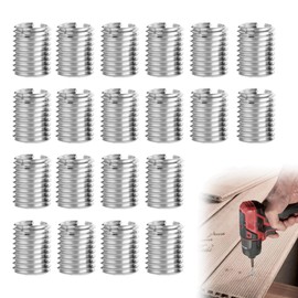 20PCS M8 to M6 Self Tapping Helicoil Kit for Repairing Damaged Threads Helicoil Thread Repair Kit Durable Inserts for Long Lasting Thread Reinforcement Thread Repair Kit for Home Application