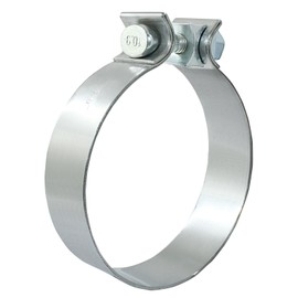 ISDVBUY 2 Pack Exhaust Clamp Narrow Band, Stainless Steel Muffler Clamp 4 Inch, for Exhaust Pipe Muffler Repair