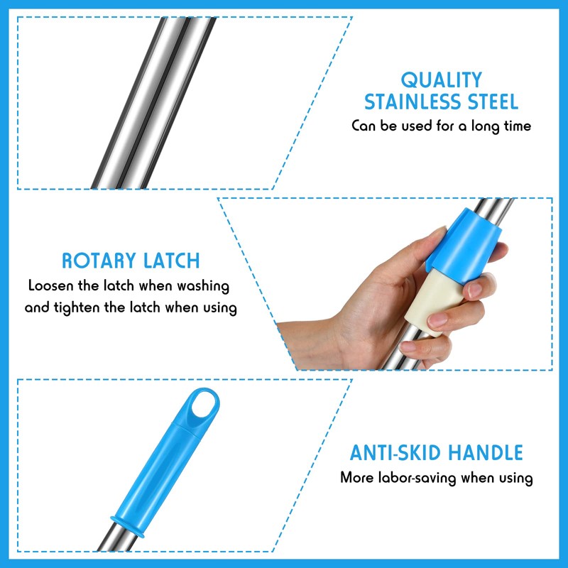 Spin Mop Replacement Handle 360 Degree Spin Mop Pole Handle