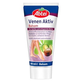 Abtei Veins Active Balm - Active Ingredient Combination with Horse Chestnut - Cooling Care for Tired, Heavy Legs - Cools, Revitalises and Relieves - 100 ml