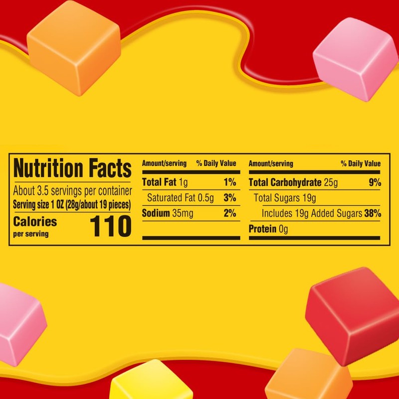 Starburst Original Minis Fruit Chews Candy, 3.5 ounce (15 Share