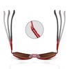 FEISEDY B1052 Men's Sunglasses, Polarized Large, Teardrop, Classic Design, Metal