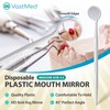 100PCs Dental Grade Disposable Dental Mouth Mirrors by VASTMED |