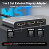 UANTIN DisplayPort to HDMI Splitter for 3 Monitors Extended Display