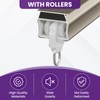 SATUY 100 Pcs Curtain Glider Track Rail Runners, Heavy Duty