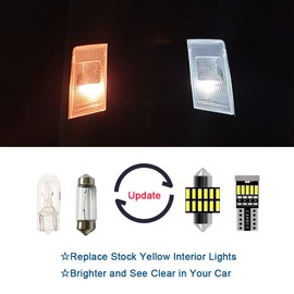 AWALITED - Kit de 7 luces LED interiores Corolla superbrillantes para mapas LED para Toyota Corolla 2013, 2014, 2015, 2016, 2017, 2018, 2019, 2020, 2021, todos los modelos