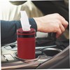 LABRIMP Round Tissue Box Dispenser for Car Cup Holder Compact