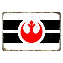 mokarier Rebel Alliance Tin Sign for Man Cave Garage Bedroom Office Decor Room Decor Signs Outdoor Wall Plaques 8"x12" Inch (Rebel)