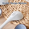 Ceramic Asian Soup Spoons, Easy to Hold, Long Handle Perfect