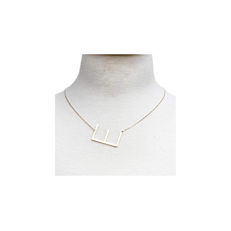 Ellison + Young Monogram Collection Initial Necklace (E)